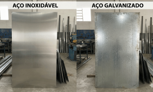 Aço Inoxidável x Aço Galvanizado