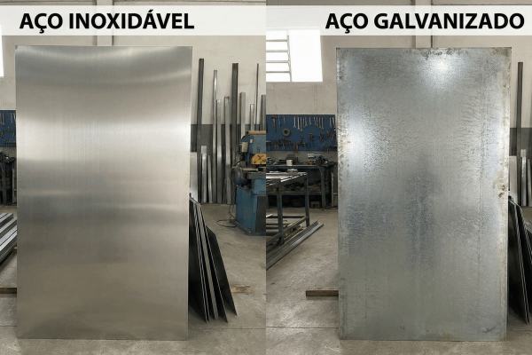 Aço Inoxidável x Aço Galvanizado